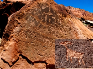 Petroglyph Montage : Paria River Canyon, Utah
